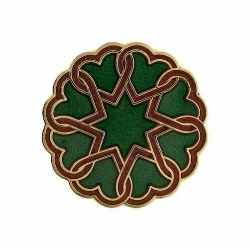 custom heart shape enamel pin