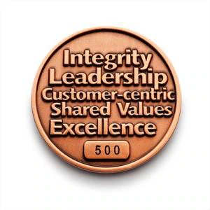 leadership bronze coin