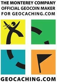 geocoin monterey company sign