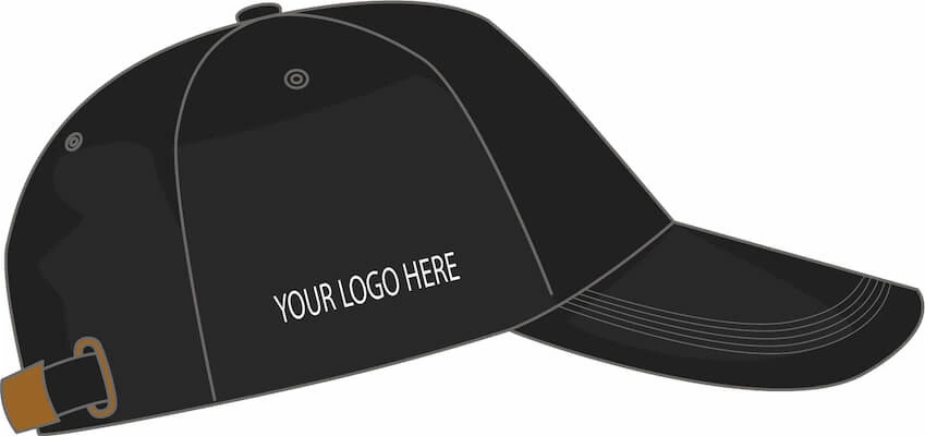 left side view of hat