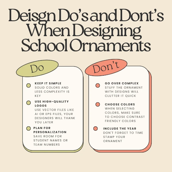 Do and Dont's to Designing School Ornaments
